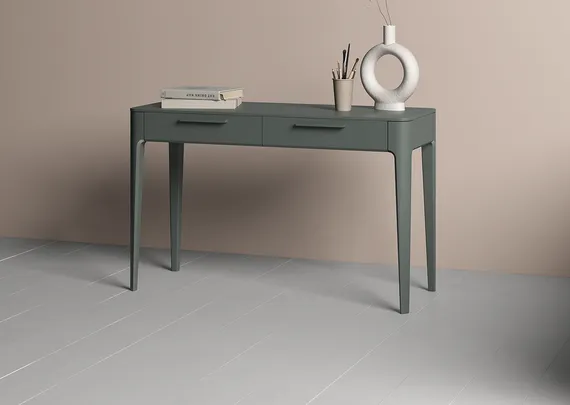 Консоль Type oak 2 ящика ширина 120 см (темно-серый)