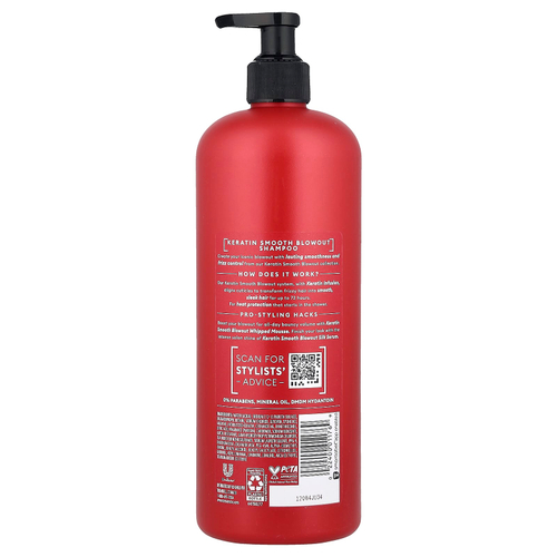 TRESemmé, Keratin Smooth Blowout шампунь, 828 мл (28 жидк. Унций)