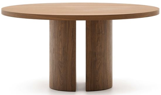 Круглый стол Nealy с ореховым шпоном в темной отделке, Ø 150 см Испания La Forma