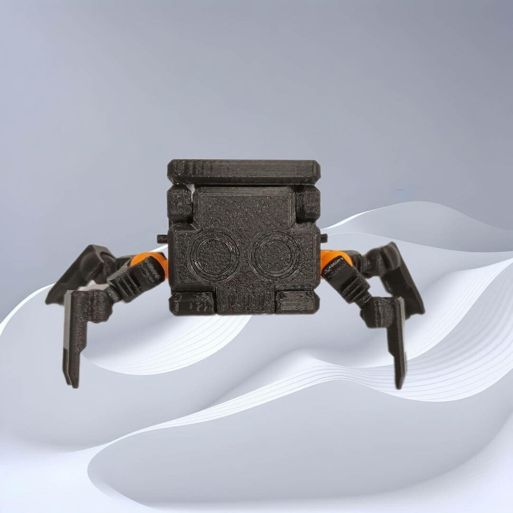 Игрушка робот-паук трансформер, оранжевая