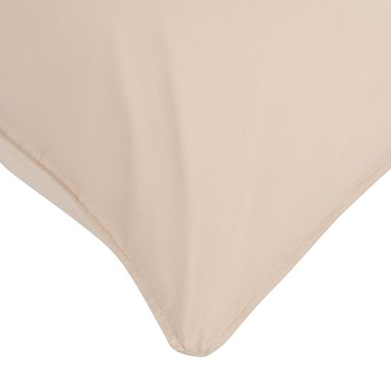 Набор из двух наволочек бежевого цвета из органического стираного хлопка из коллекции essential, 70х70 см