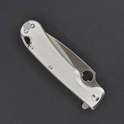 Sting frame lock satin full serrated