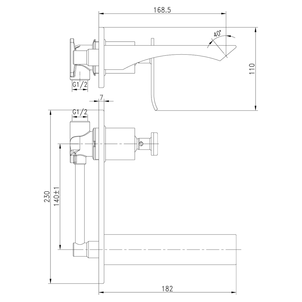 LM5826CW Контест Смеситель для умывальника встраиваемый, хром/белый (319R) (к/к 4)