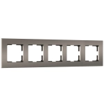 Рамка на 5 постов Slab (бронза матовый) W0052963