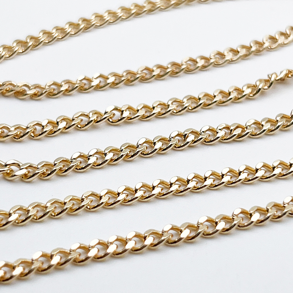 Цепочка, цвет золото, размер звена 4*3 мм, цена за отрезок 50 см