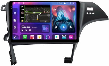 Магнитола для Toyota Prius 30 2009-2015 (правый руль, рамка под 10") - FarCar 9539F2M на Android 13, QLED+2K, TS10, CarPlay, 4G SIM-слот