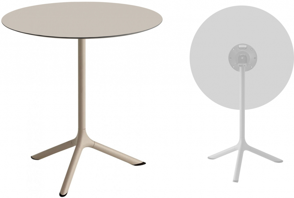 Стол ламинированный обеденный складной Scab Design Tripe Folding, тортора, тортора