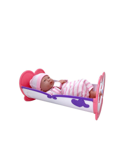 Кукла BERENGUER виниловая 36см Newborn с кроваткой (18578)