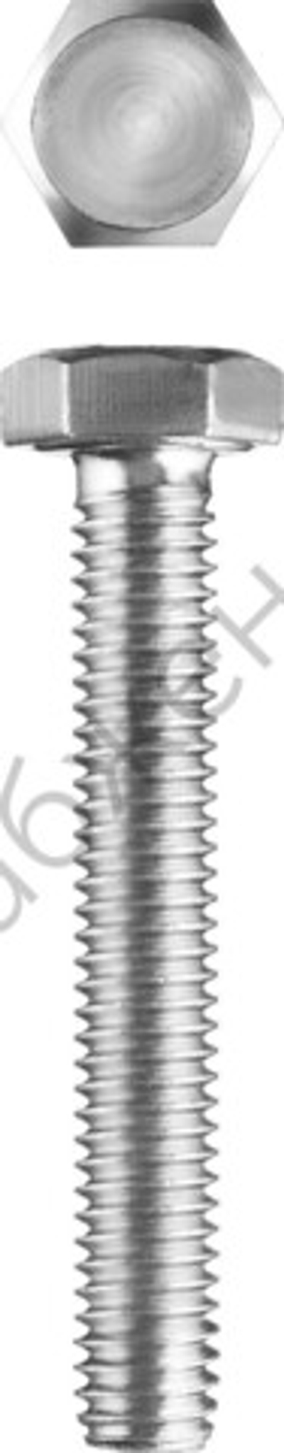 ЗУБР ГОСТ 7798-70, M8 x 40 мм, кл. пр. 5.8, болт оцинкованный, 4 шт (303086-08-040)