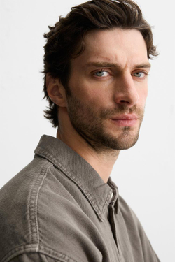 ZARА ДЖИНСОВАЯ РУБАШКА, ТЕМНО-СЕРЫЙ/КОРИЧНЕВЫЙ