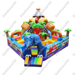 Надувной батут "В гостях у динозавра" 7*7*6м