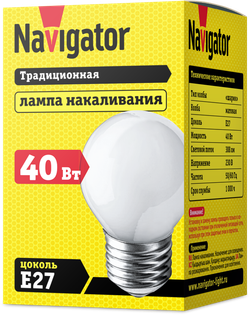 Лампа Navigator 94 311 NI-C-40-230-E27-FR