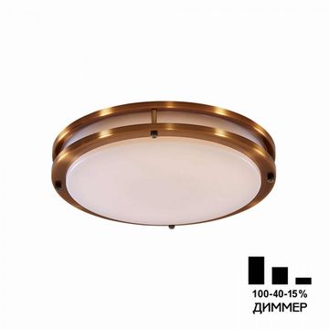 Люстра светодиодная потолочная с диммером CL709323N бронза Бостон Citilux