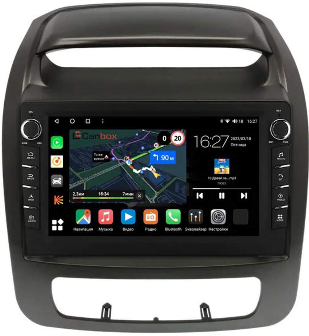 Магнитола для KIA Sorento 2 XM 2012-2020 c экраном климата снизу - Canbox 9-1404 Android 10, ТОП процессор, CarPlay, 4G SIM-слот