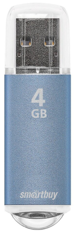 USB флеш накопитель 4 Gb SmartBuy V-Cut Blue, голубой (SB4GBVC-B)