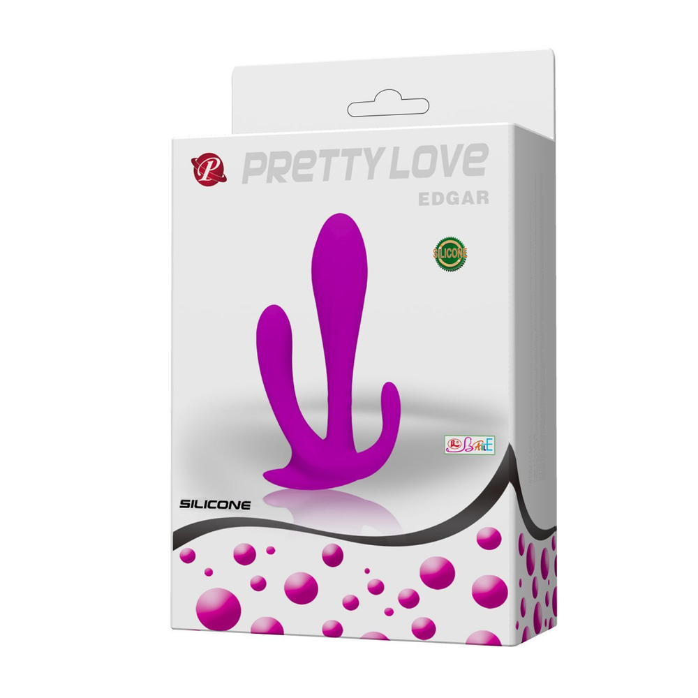 Baile Pretty Love Edgar – тройной стимулятор для вагины, ануса и клитора лиловый