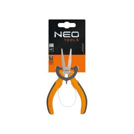 Прецизионные плоскогубцы NEO Tools 130 мм, губки с зубцами, нейлоновая пружина, двухкомпонентная рукоятка 01-105