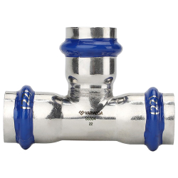 Тройник VARMEGA раструбный Inox Press 18x18x18