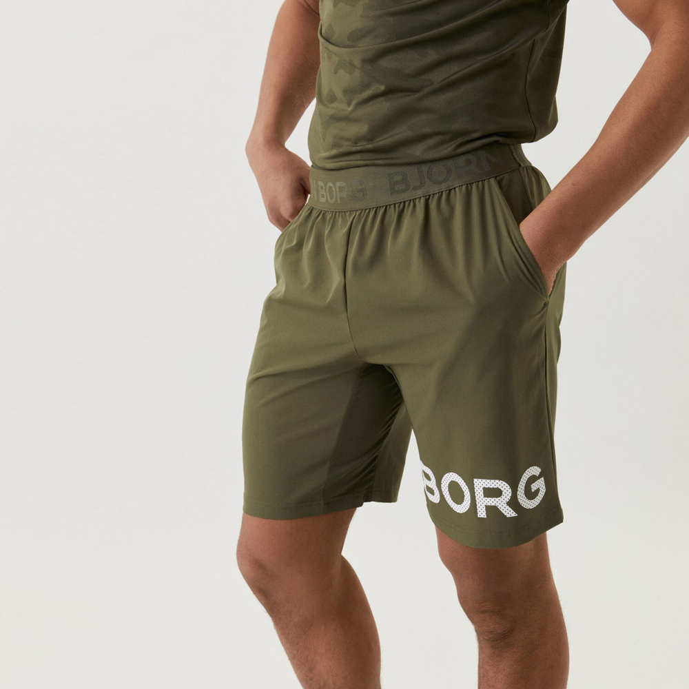 Мужские теннисные шорты Björn Borg Shorts Men - Green
