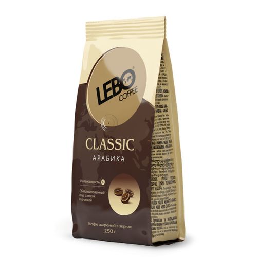 Кофе в зернах Lebo Classic Арабика 250 г