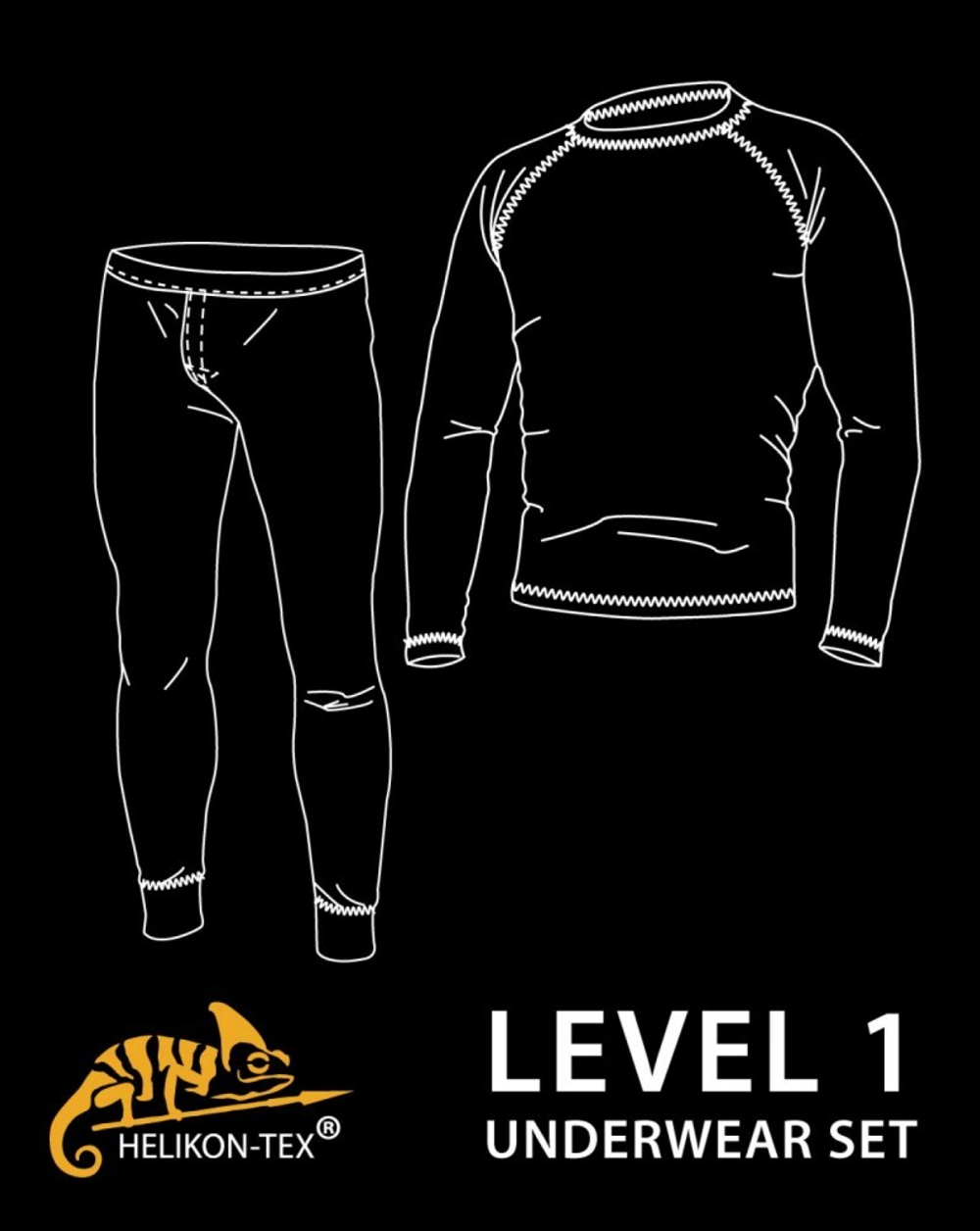 Термобелье US Level 1 Helikon Black