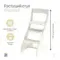 Растущий стул "ПАВЛИН"+, слоновая кость (Фабрика Друг Кузя) - фото: 4 Растущий стул "ПАВЛИН"+, слоновая кость - фото: 4