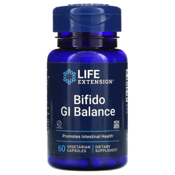 Life Extension Bifido GI Balance 60 Veg Capsules , Бифидобактерии лонгум