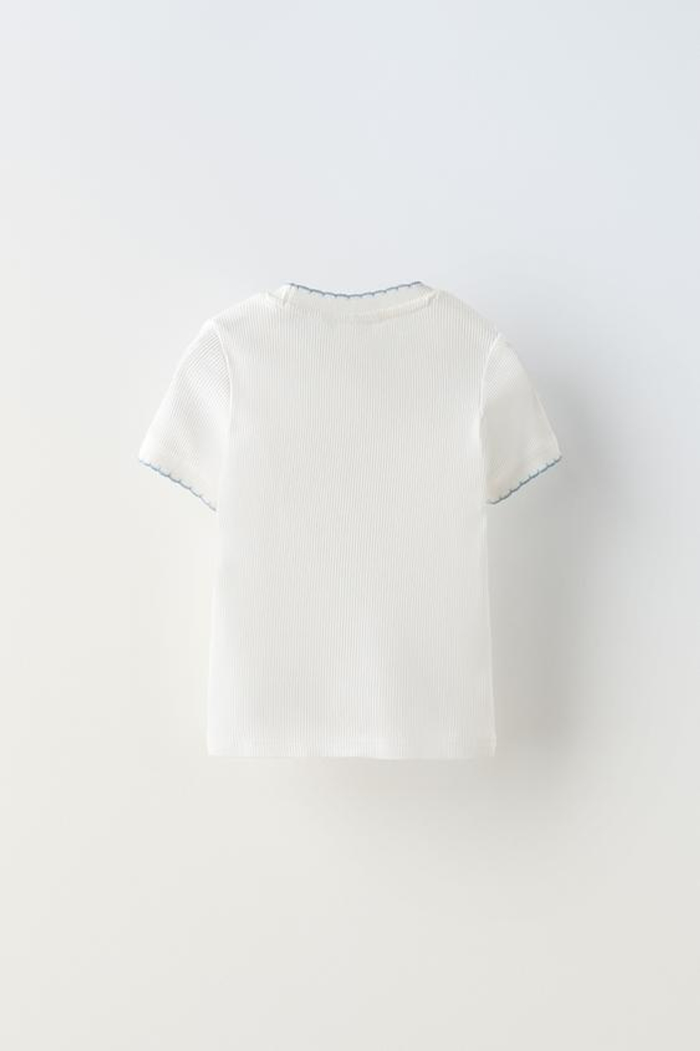 ZARA ПИЖАМА В ПОЛОСКУ С ЦВЕТОЧНЫМ УЗОРОМ, СИНИЙ