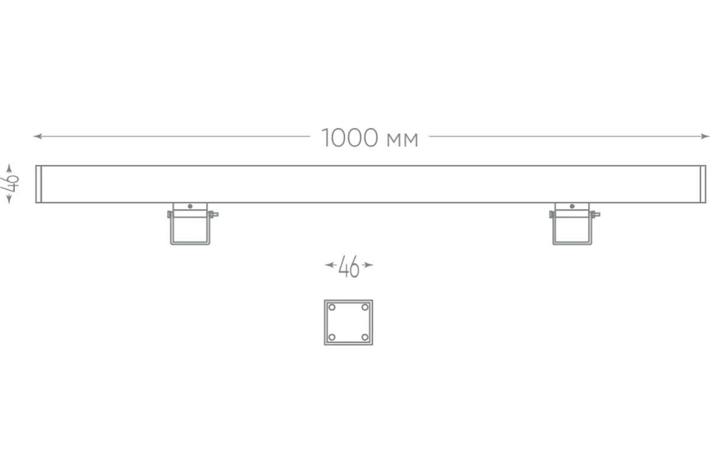 Прожектор LED линейный архитектурный LL-889 18Вт RGB IP65 1000mm Feron