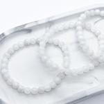 Браслет, лунный камень, диаметр бусин около 6 мм, размер 17 см