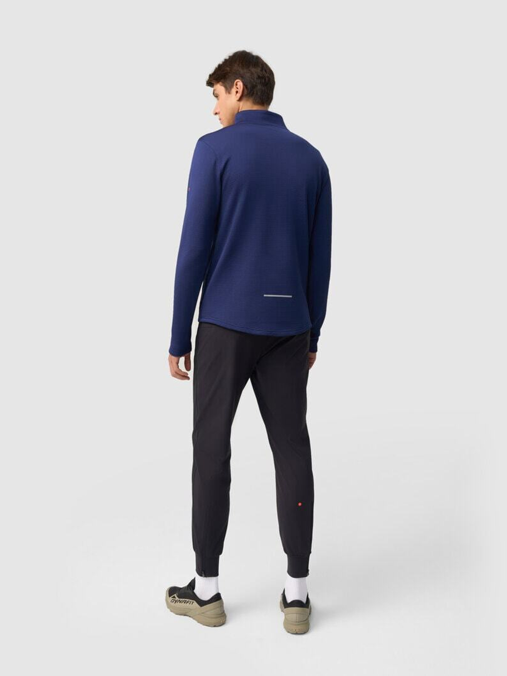 Зимняя беговая рубашка GRI Лонг 5.0 мужская тёмно-синяя