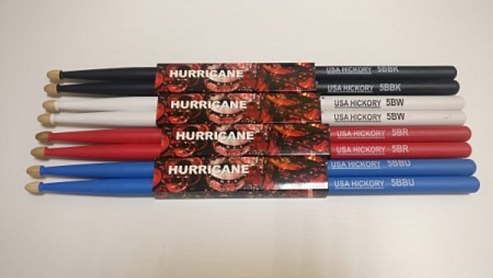 HURRICANE American Hickory 5BR барабанные палочки красные 5BR.