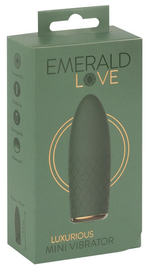Зеленый мини-вибратор Luxurious Mini Vibrator - 11,5 см. (Цвет: зеленый)