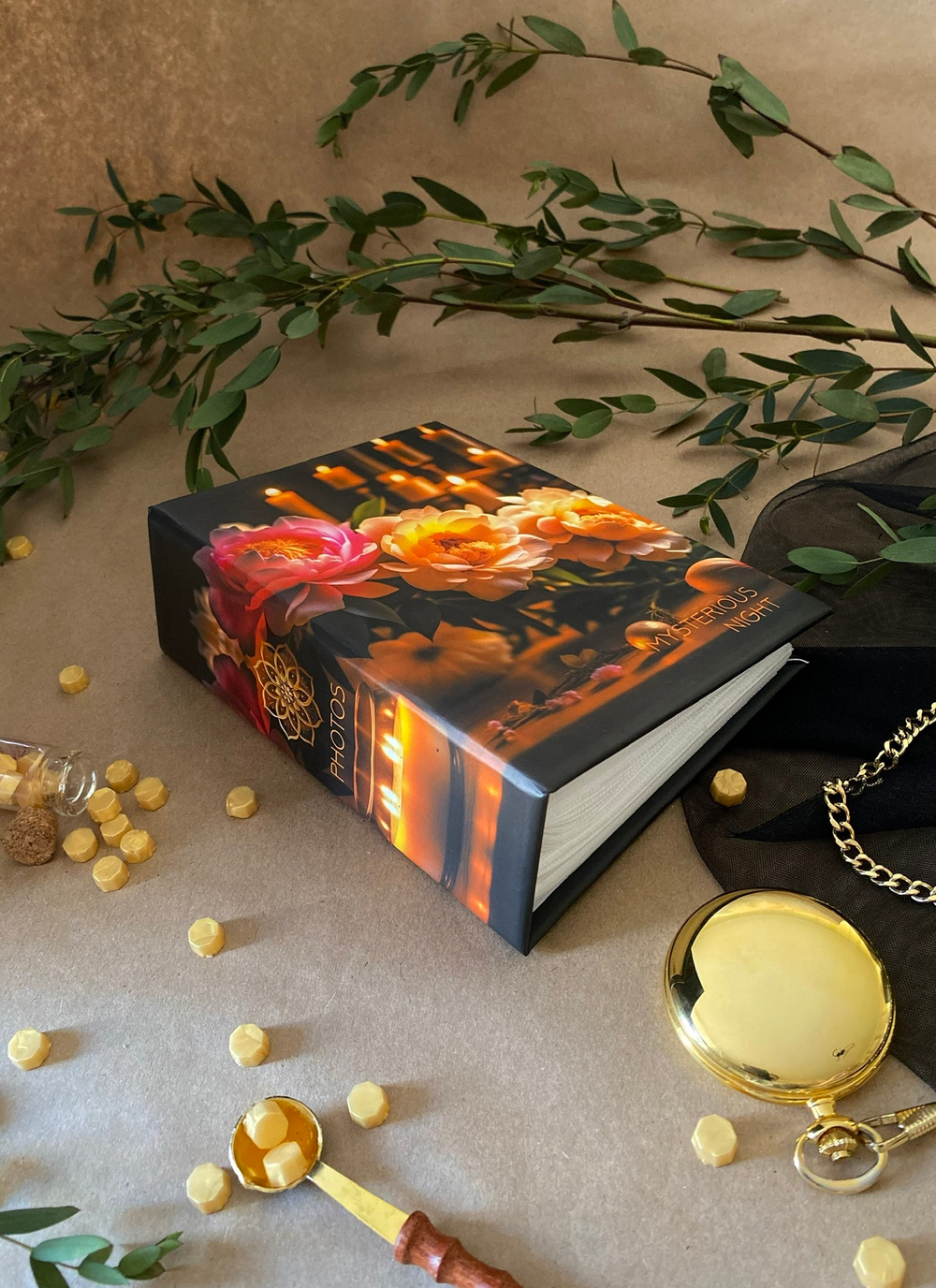 Фотоальбом на 100 фото 10х15 см, пластик. листы floral comfort 3