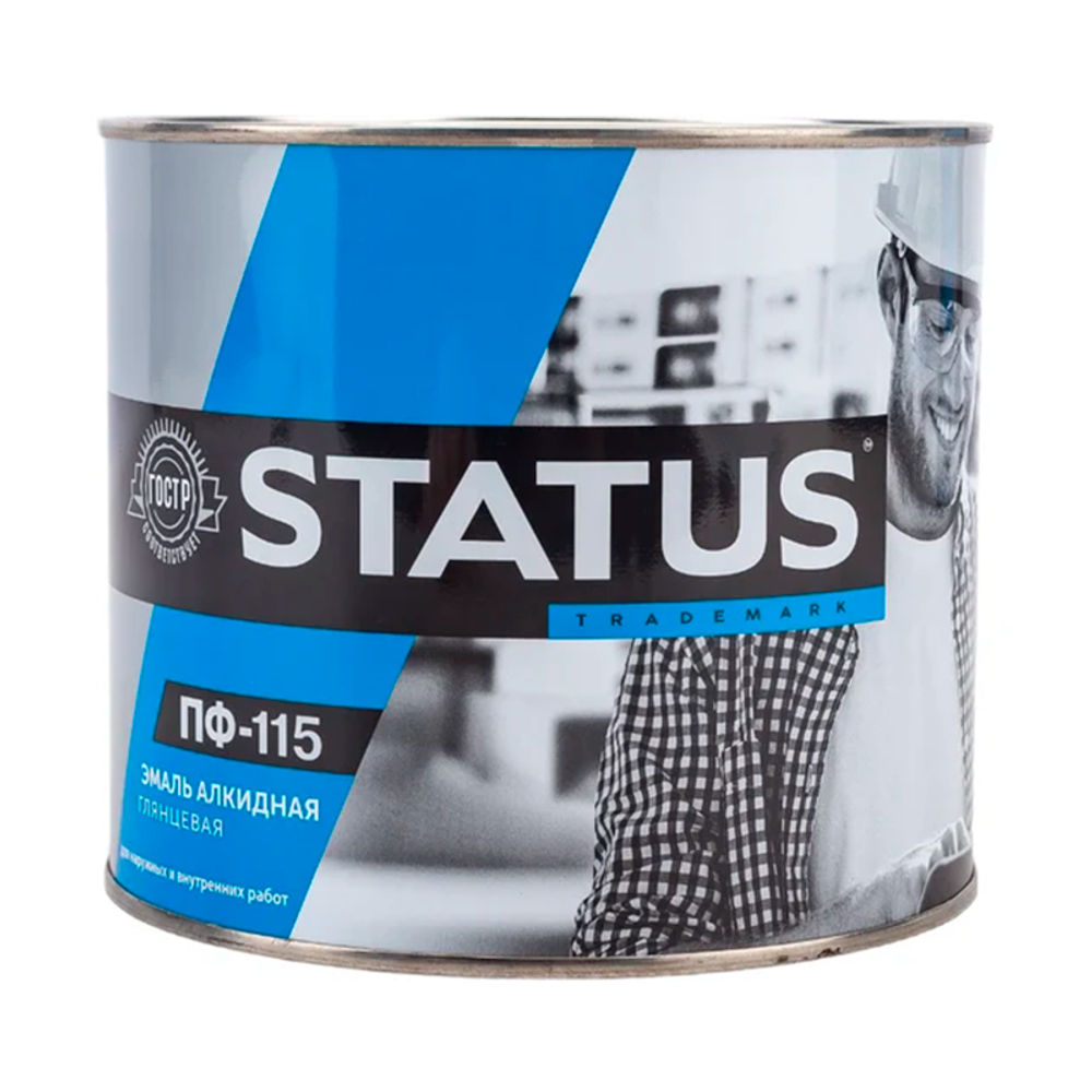 Эмаль ПФ-115 STATUS  БЕЛАЯ   1,8кг