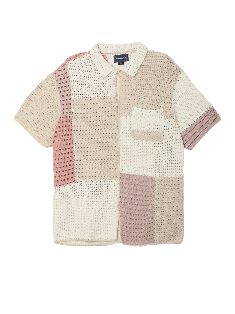 Мужская Рубашка Block Crochet