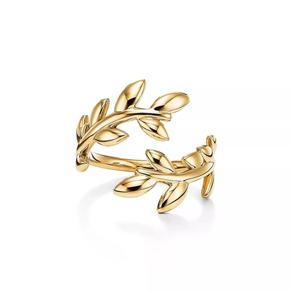 Кольцо из жёлтого золота 18k.🌿Tiffany , Olive, В наличии