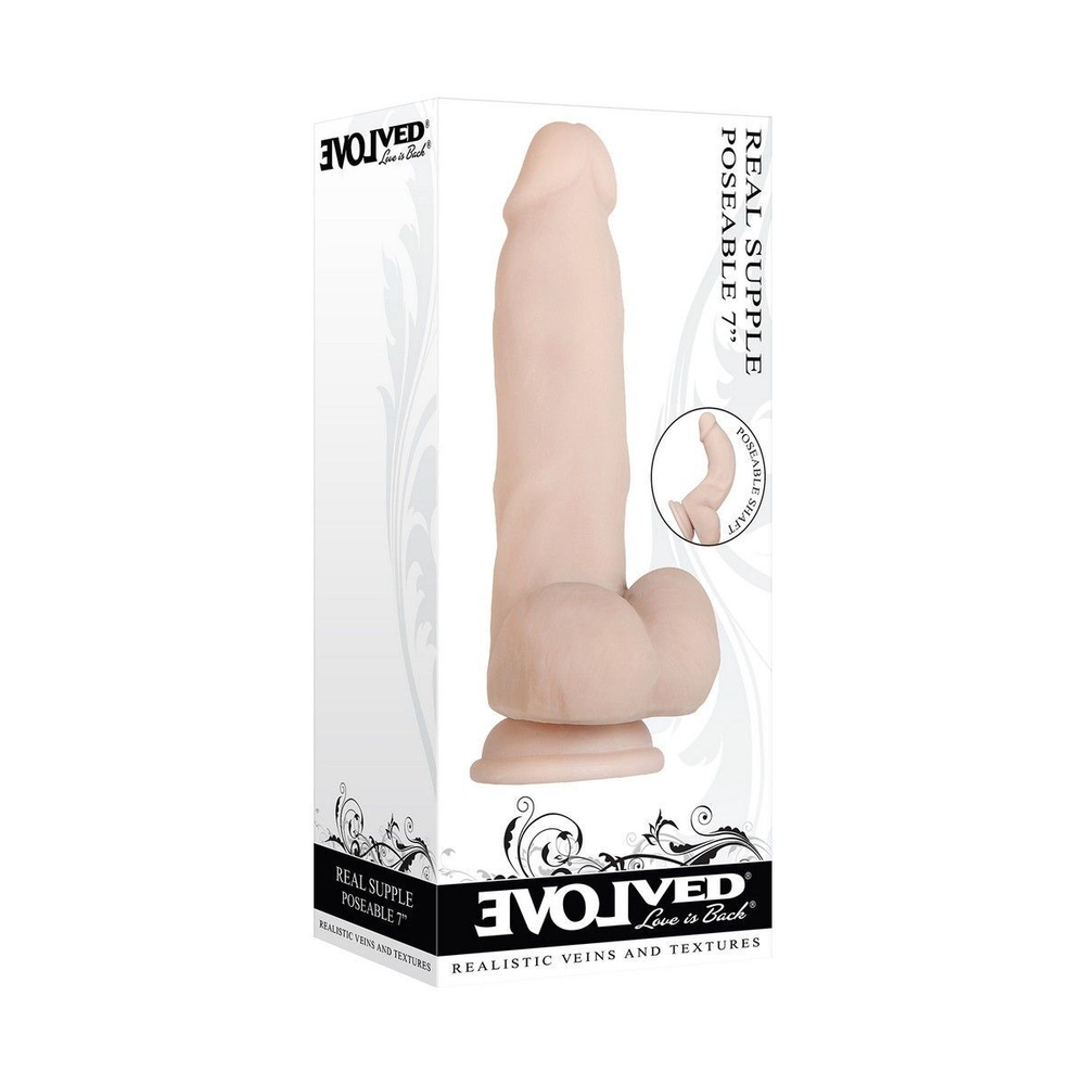 REAL SUPPLE POSEABLE Фаллоимитатор гибкий 17,8см