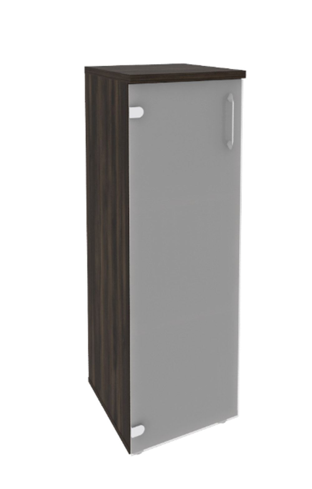 Шкаф средний узкий со стеклом Onix