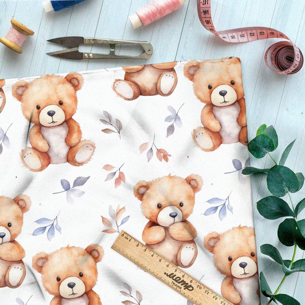 Ткань премиум мембрана игрушечные медведи