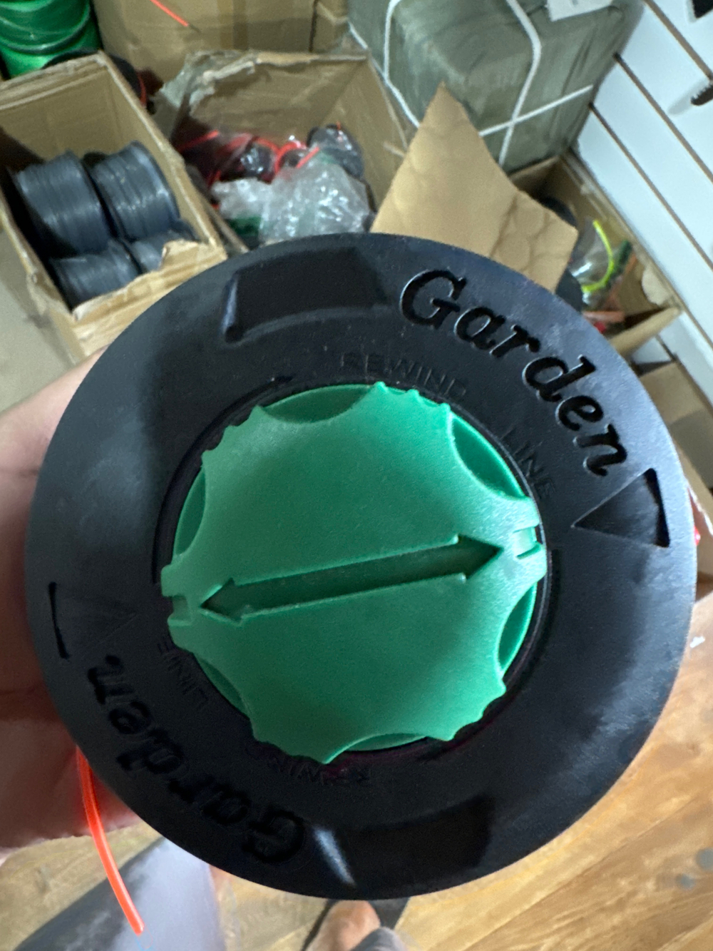 Катушка на триммер черно-зеленая