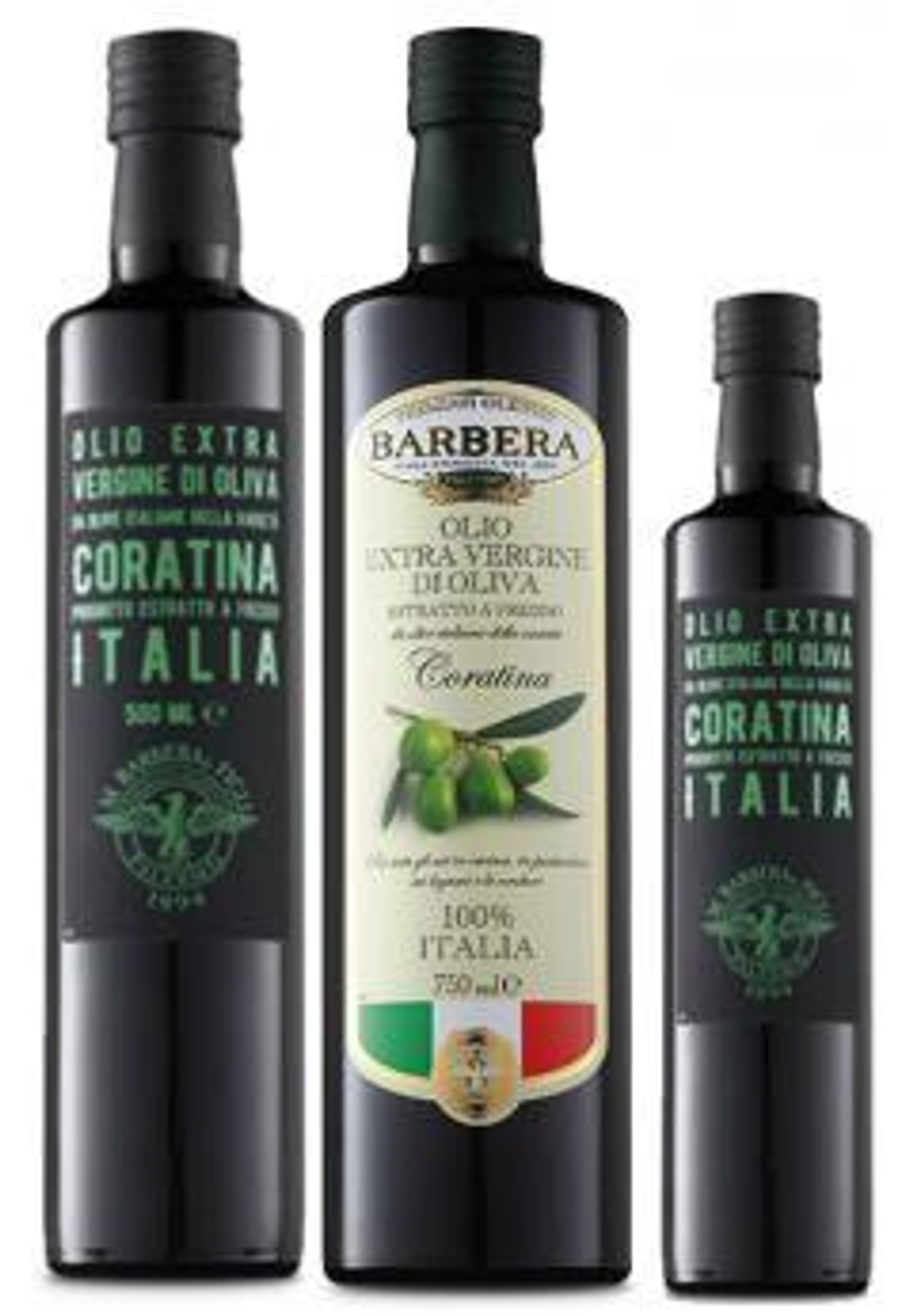 Оливковое масло BARBERA CORATINA Extra Virgin 100% Italiano, 500 мл Италия