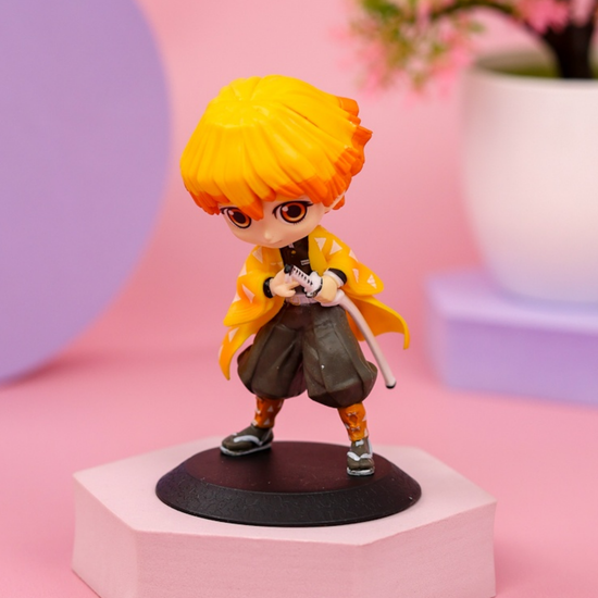 Фигурка Kimetsu no Yaiba Zenitsu, Клинок, рассекающий демонов Зеницу 13см