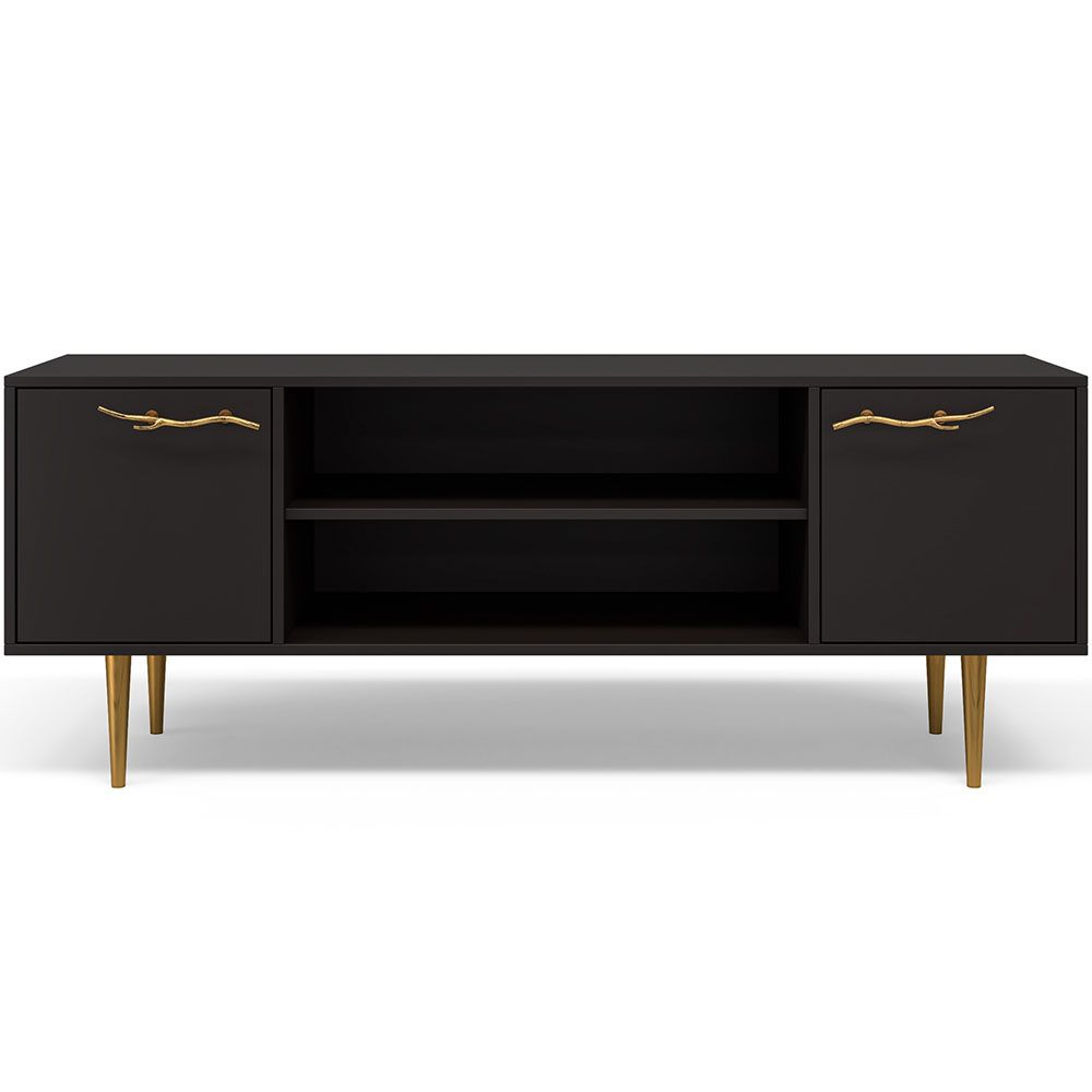 Тумба под ТВ Арт Колор matte 155см Стайл Голд Терпкий коричневый матовый