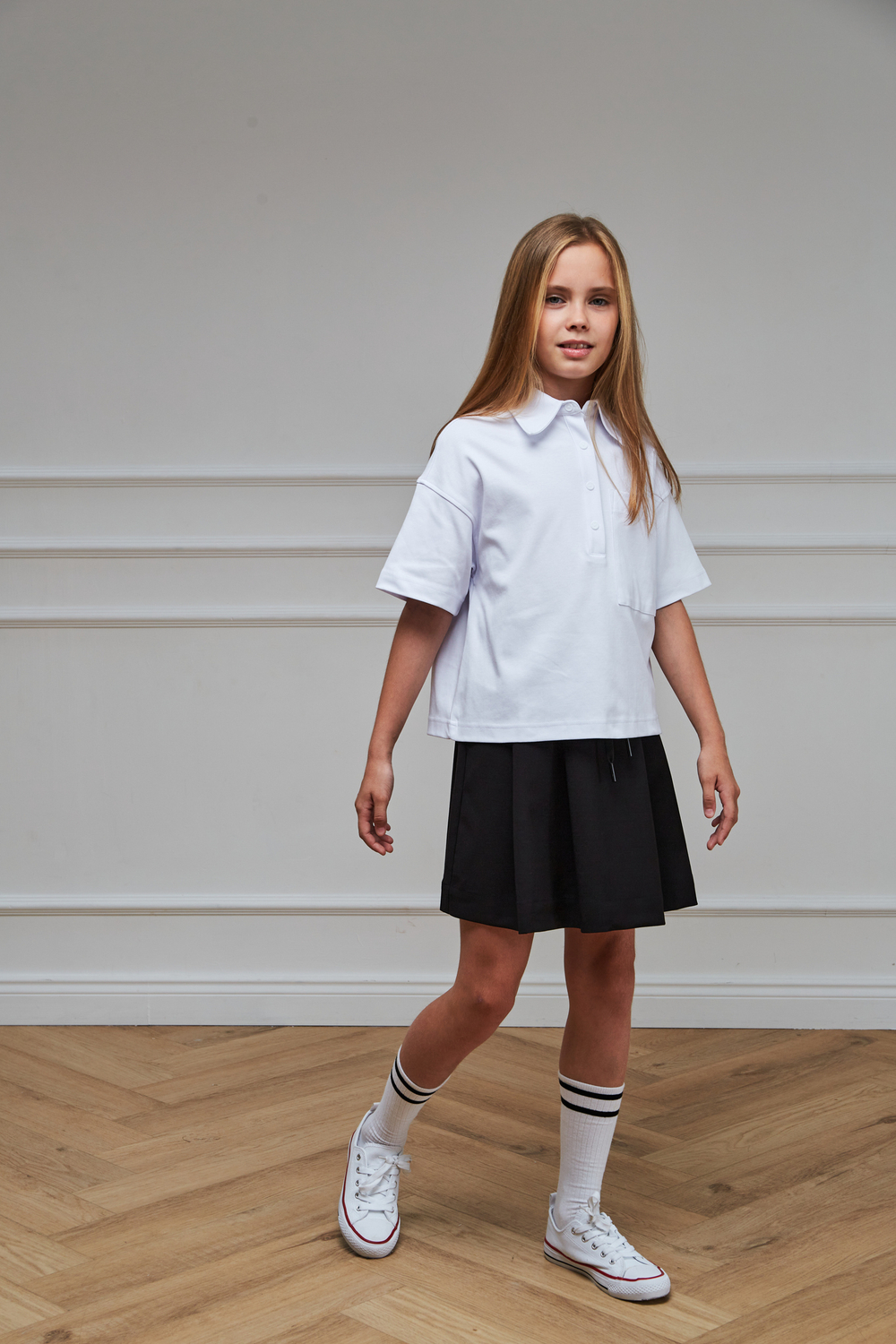 Блуза-поло к/р трикотаж д/д DELORAS 63904ZS