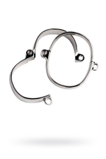 Наручники из металла в виде браслетов с замком