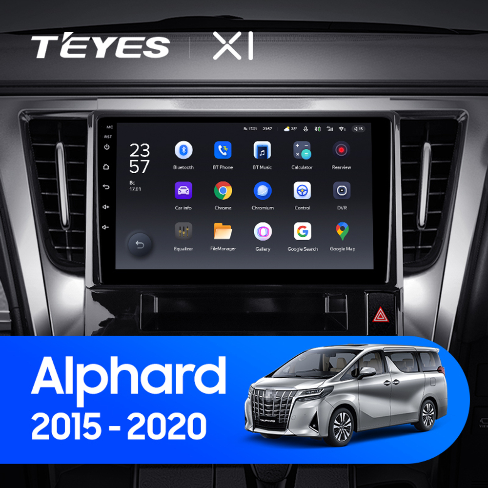 Teyes X1 10.2" для Toyota Alphard 2015-2020