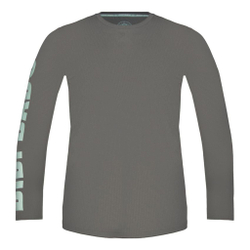 Мужское теннисное поло BIDI BADU Serratus Ant Move Long Sleeve Men - Grey