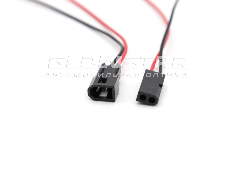 Провод питания шторки линзы 2 pin, 15см (папа+мама)
