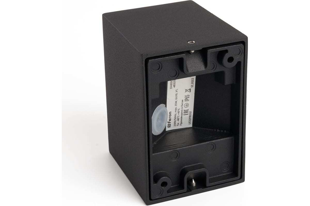 Светильник архитектурный DH050, на стену, GU10 230V, черный Feron